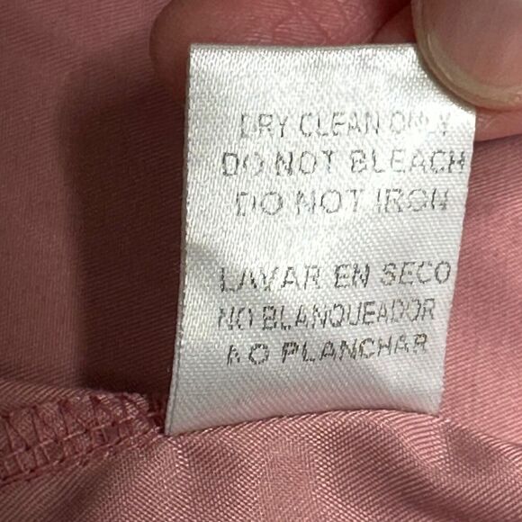 Michel Womens Size S Small Pink Jacket Hood Open Front 3/4 Roll Tab Sleeves Soft - Picture 6 of 9